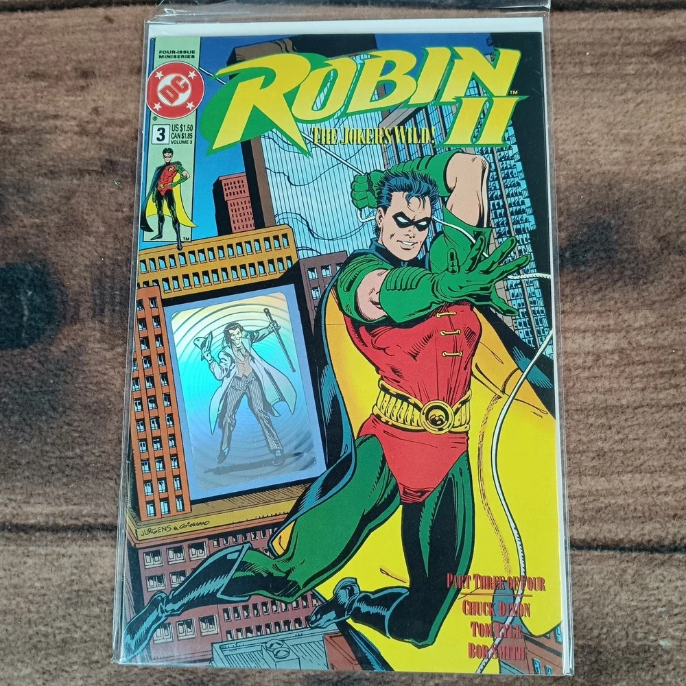 DC Comics Robin II III Comic Lot OS Red Excellent Hologram Lenticular 3 Issues